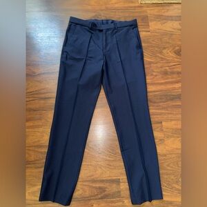 Elegant Men's Navy Blue Stretch Dress Pants